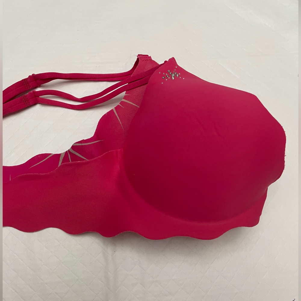 Pink Rhinestone Bra - Picture 3 of 9